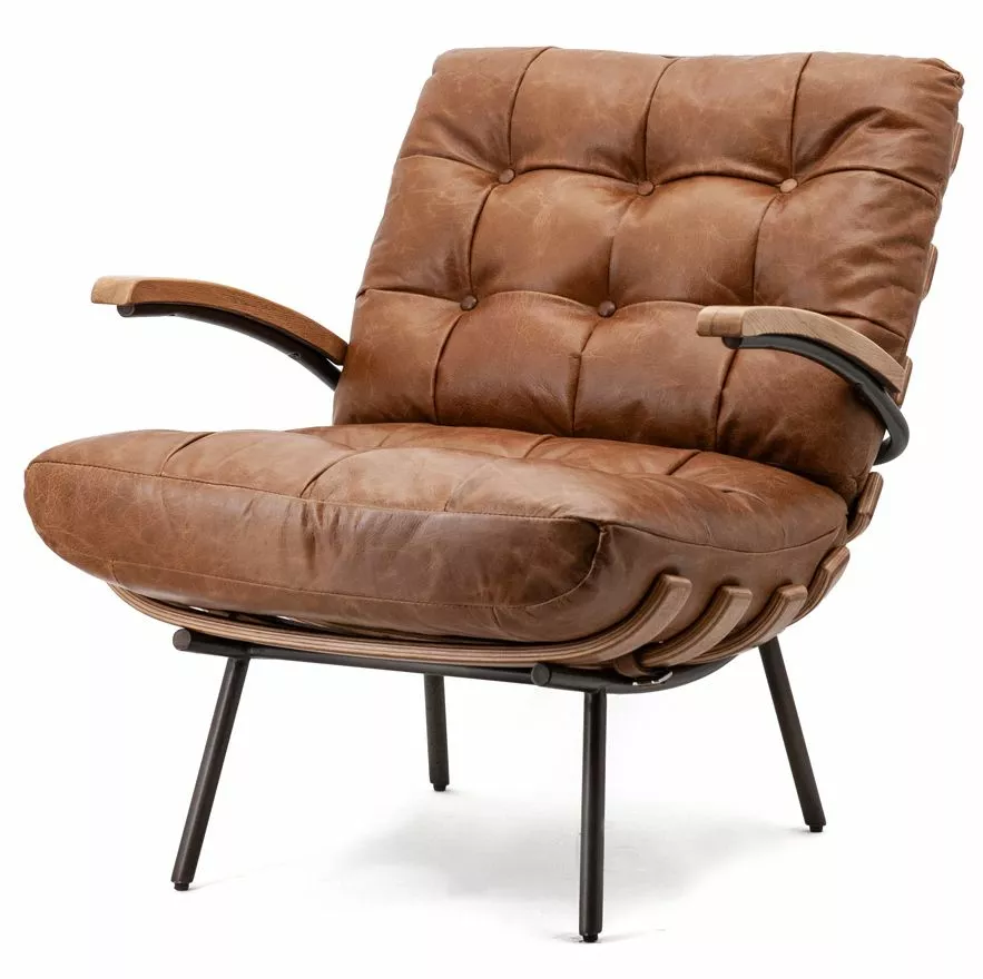 Nahkanojatuoli Bastiaan 97622 Ko