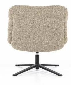 Pyörivä Nojatuoli Danica 95581 Beige -Huonekalu kauppa beige pyoriva nojatuoli danica takaa