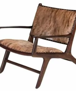 Design Nojatuoli Nahka Teak