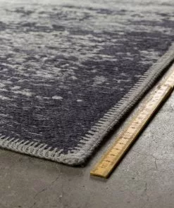 Matto Caruso Blue -Huonekalu kauppa matto caruso puuvilla villa kulunut n ytt v tyylik s ajaton moderni luonnonkuitu dutchbone sininen 5 scaled