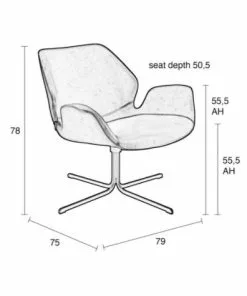 Nikki Nojatuoli Fab Br 1200137