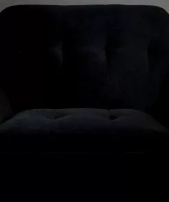 Nojatuoli Kate Musta 16 Nojatuoli Kate Musta -Huonekalu kauppa nojatuoli lounge tuoli kate siro moderni retro tyylik s kulmikas geometrinen samettinen pehme musta 5 scaled