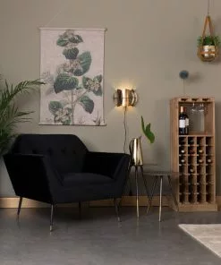 Nojatuoli Kate Musta 15 Nojatuoli Kate Musta -Huonekalu kauppa nojatuoli lounge tuoli kate siro moderni retro tyylik s kulmikas geometrinen samettinen pehme musta 8 scaled