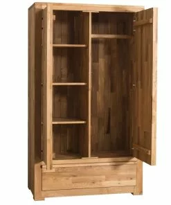 Vaatekaappi Aada Ops630 OAK -Huonekalu kauppa ops630 vaatekaappi tammesta massiivipuinen moderni kulmikas muokattava aada sisustus 4