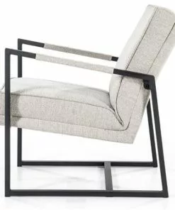 Pelkistetty Nojatuoli Isaac 95617 Beige -Huonekalu kauppa pelkistetty nojatuoli kevyt nojatuoli isaac sivu beige