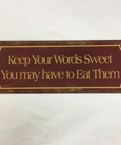 Peltitaulu Ms-19 Keep Your Words