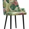 Tyylikäs Andy Tuoli Vihreänä -Huonekalu kauppa tyylikas verhoiltu ruokapoydantuoli andy