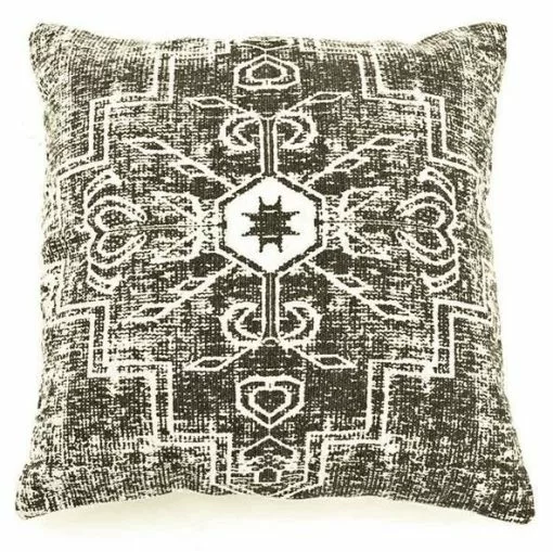 Koristetyyny Cana -Huonekalu kauppa tyyny cana mustavalkoinen kuvioitu boheemi moderni 50x50