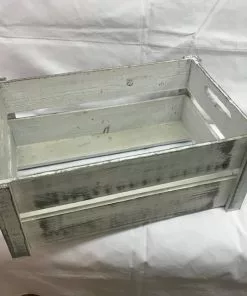 Valkoinen Puukori Tekstillä SH-01 L 7 Valkoinen Puukori Tekstillä SH-01 L -Huonekalu kauppa valkoinen puukori puinen s ilytyskori puinen kukka astia p lt