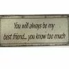 Peltitaulu You Will Always Be Ms-24 -Huonekalu kauppa you will always